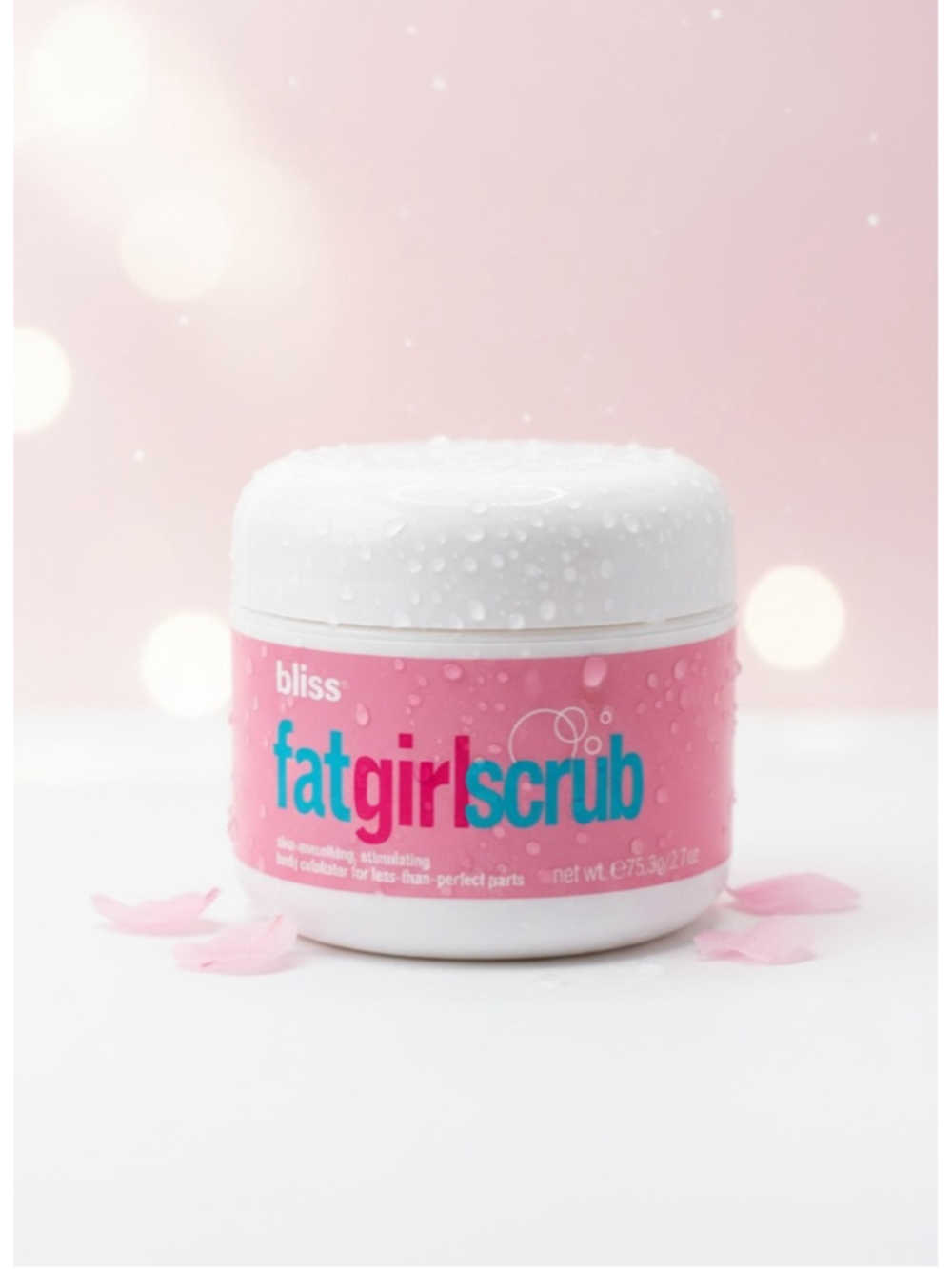 Bliss Fat Girl Scrub Body Exfoliator 2.7 oz Travel Size